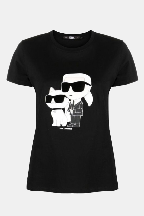 ΓΥΝΑΙΚΕΙΑ ΜΠΛΟΥΖΑ T-SHIRT KARL LAGERFELD - 990 ΜΑΥΡΟ